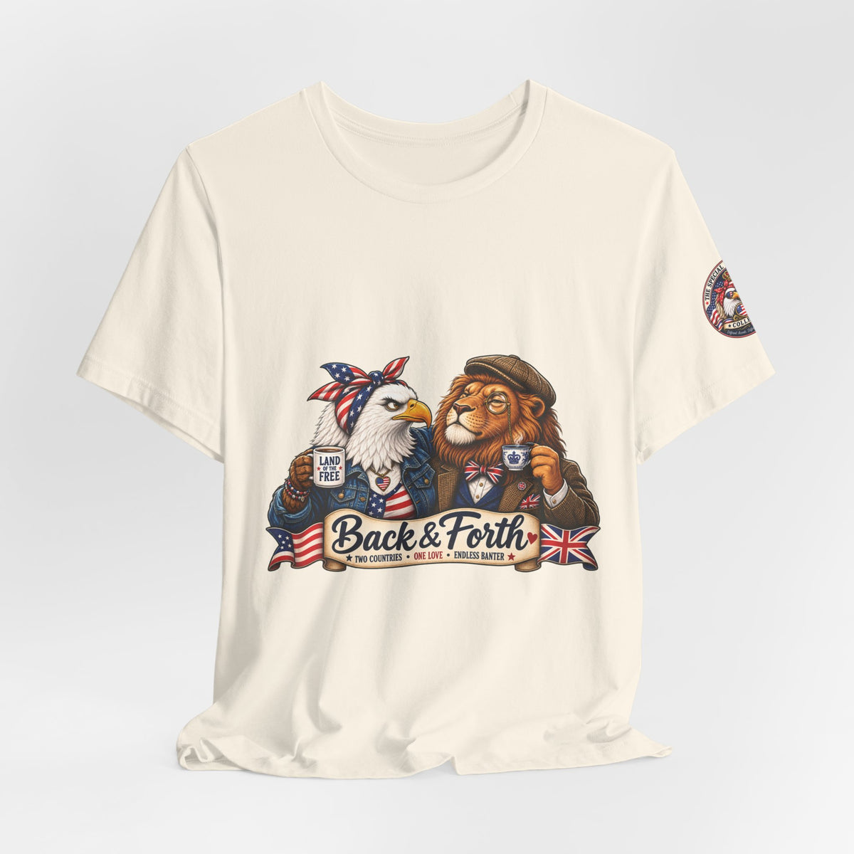 Back & Forth — British & American Banter Eagle & Lion Tee