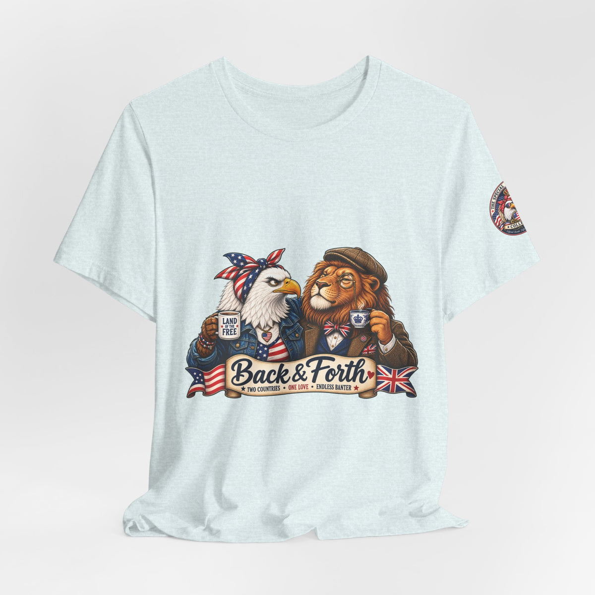 Back & Forth — British & American Banter Eagle & Lion Tee