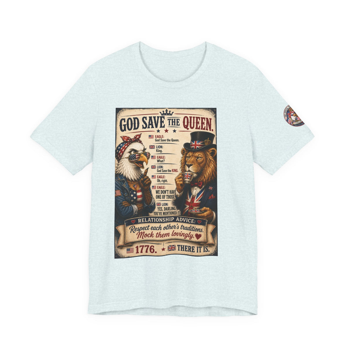 God Save the Queen — Vintage British Tribute Eagle & Lion Tee