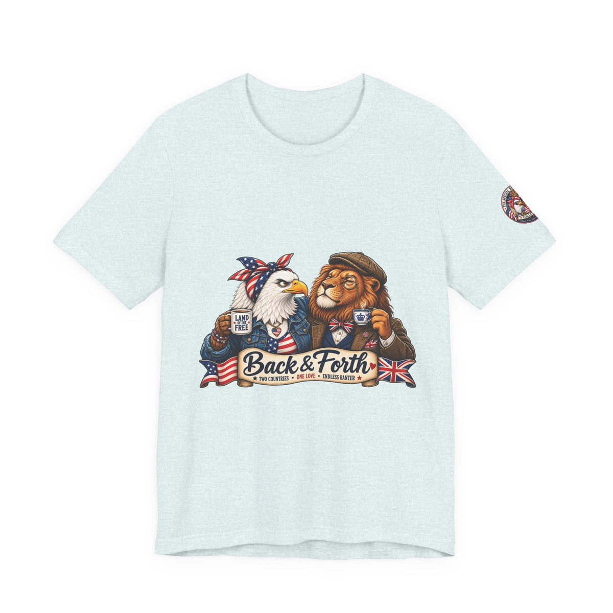 Back & Forth — British & American Banter Eagle & Lion Tee