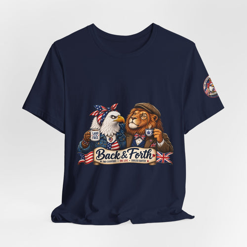 Back & Forth — British & American Banter Eagle & Lion Tee