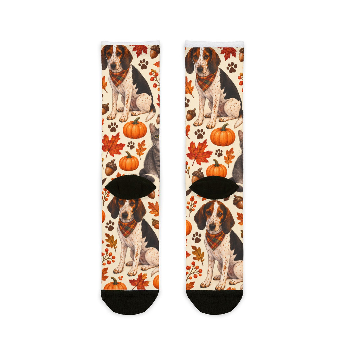 Pumpkin Paws — Dog & Cat Autumn Crew Socks
