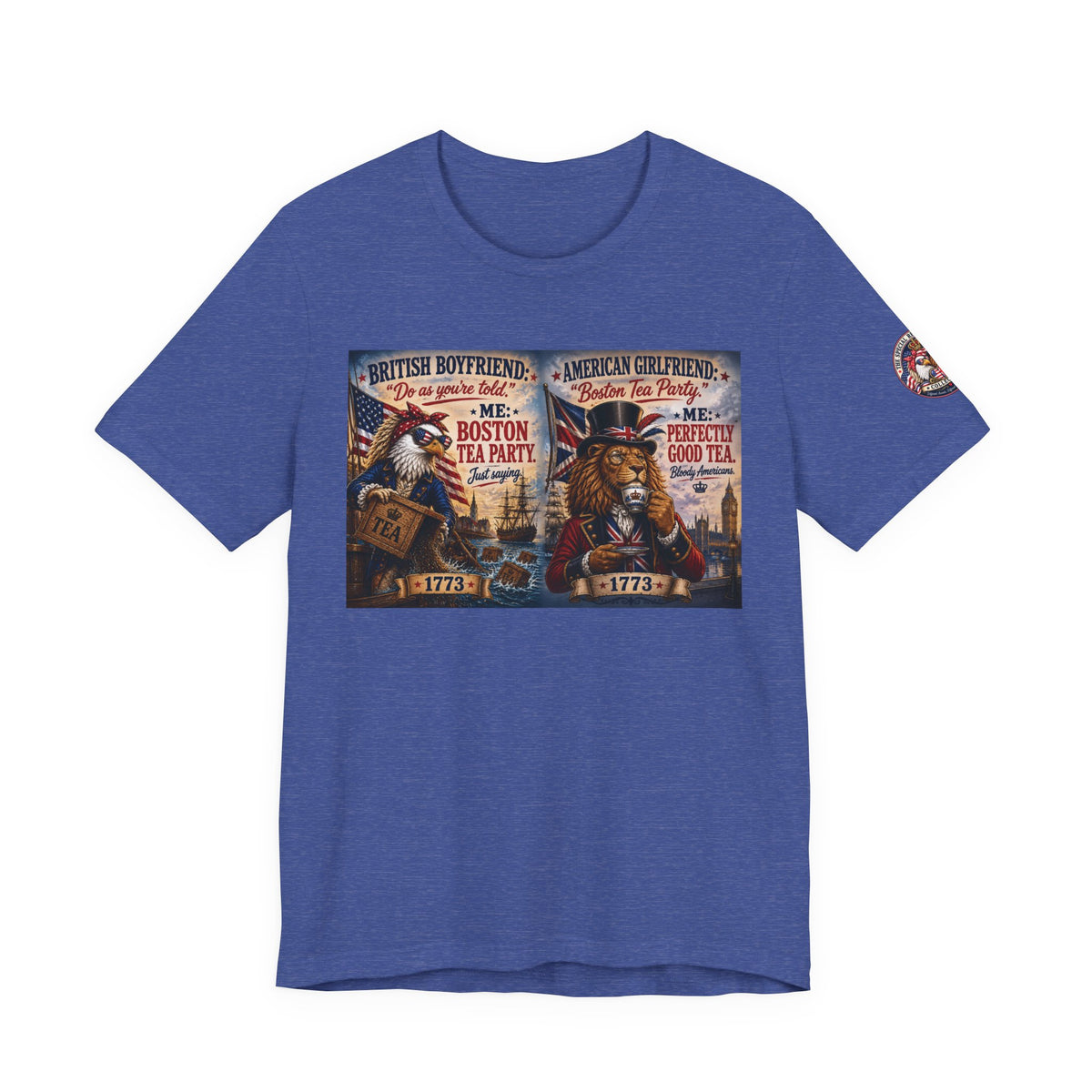 Boston Tea Party — British Boyfriend & American Girlfriend Eagle & Lion Tee