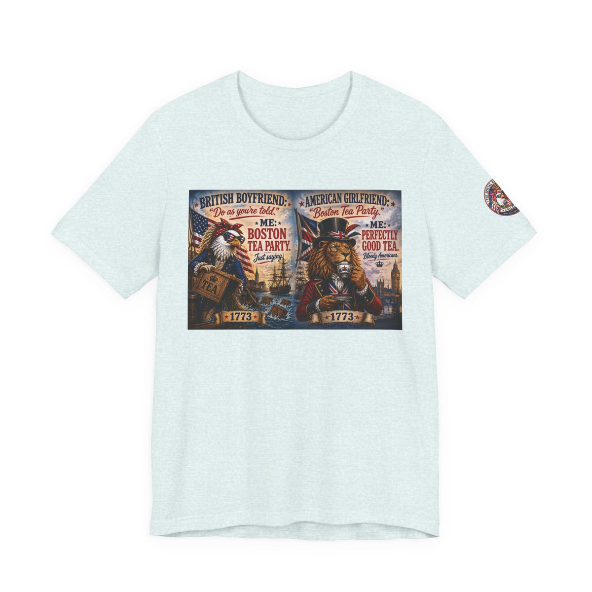 Boston Tea Party — British Boyfriend & American Girlfriend Eagle & Lion Tee