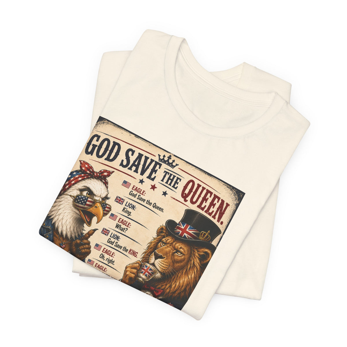 God Save the Queen — Vintage British Tribute Eagle & Lion Tee