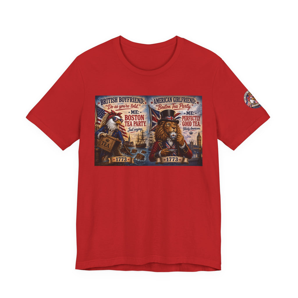 Boston Tea Party — British Boyfriend & American Girlfriend Eagle & Lion Tee