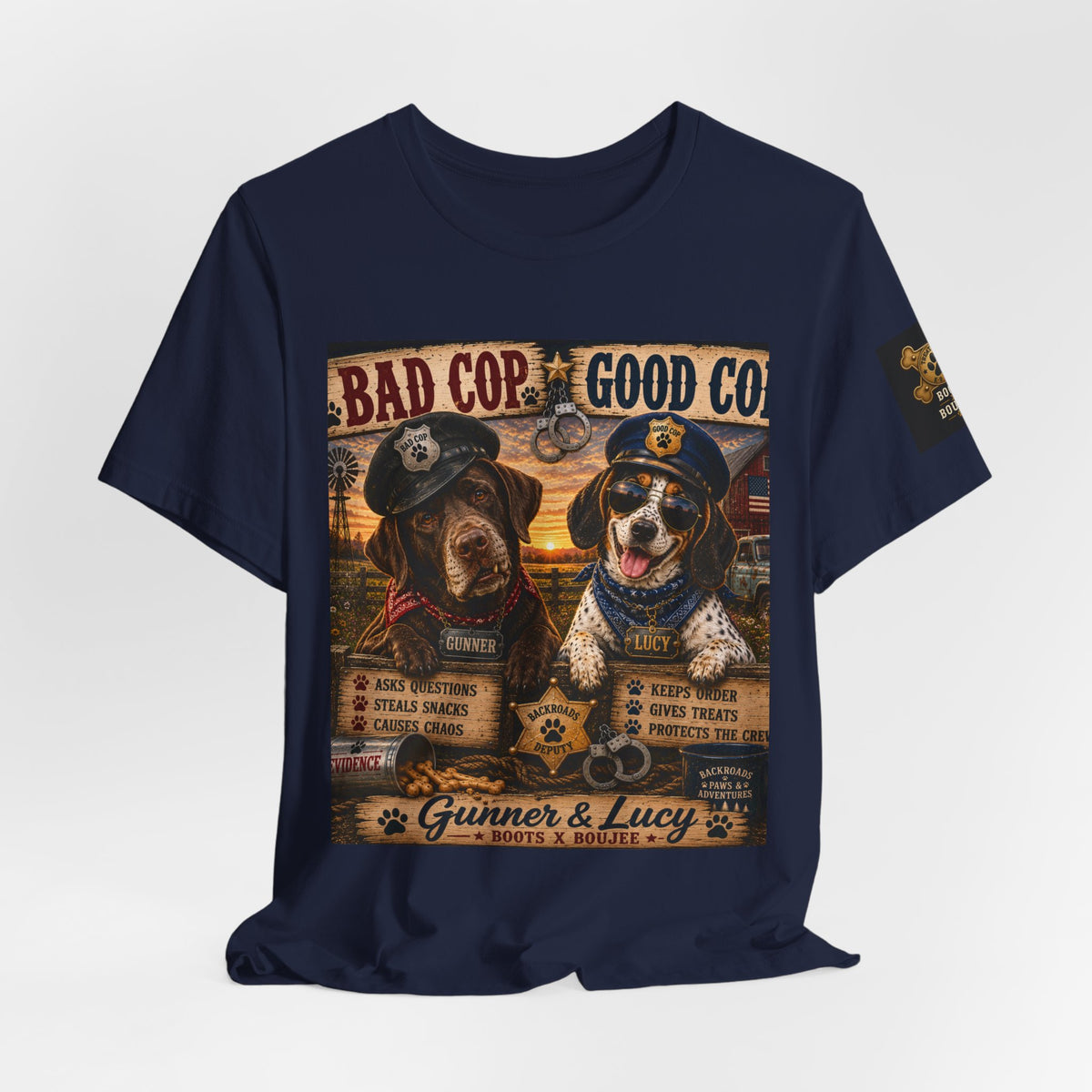 Bad Cop, Good Cop — Gunner & Lucy Tee 🐾