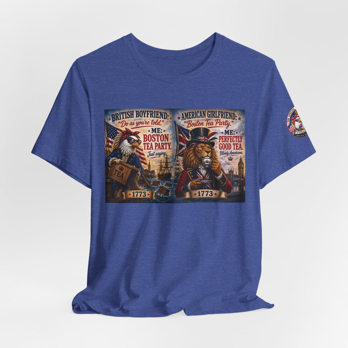 Boston Tea Party — British Boyfriend & American Girlfriend Eagle & Lion Tee