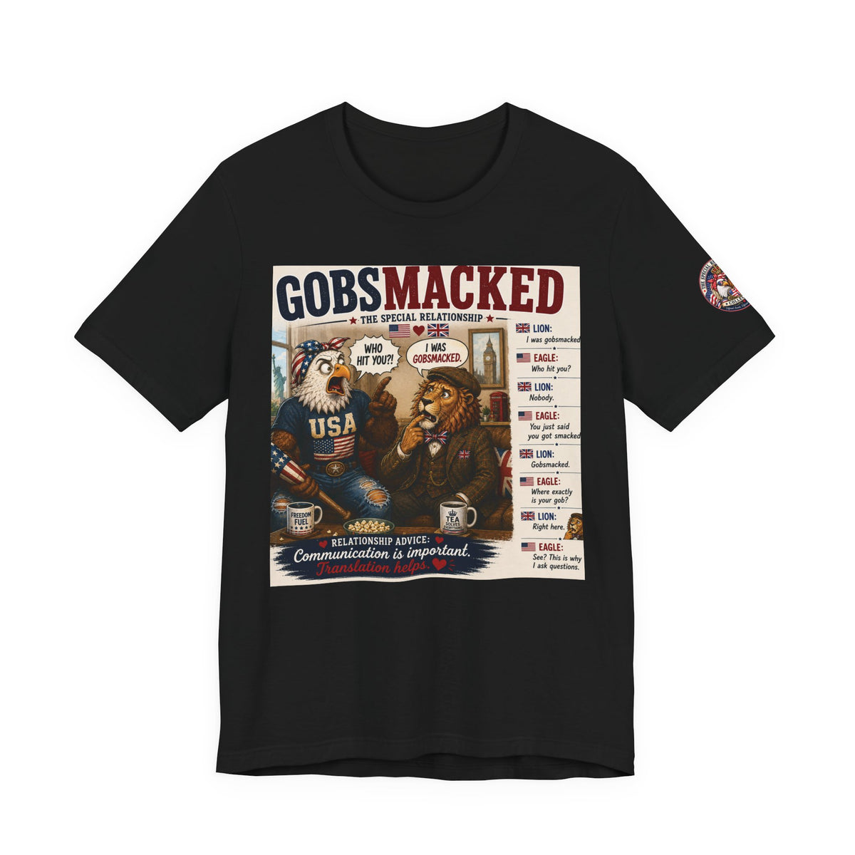 Gobsmacked — The Special Relationship Eagle & Lion Tee