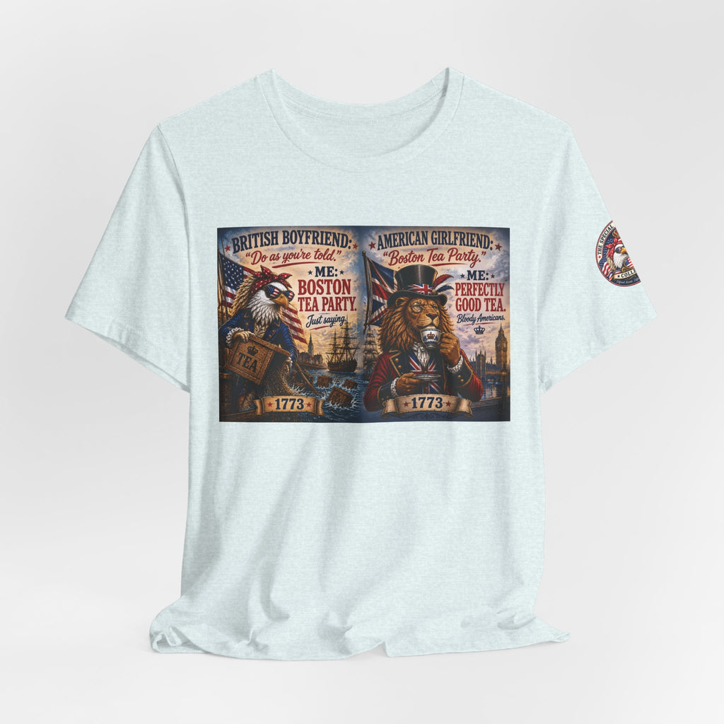 Boston Tea Party — British Boyfriend & American Girlfriend Eagle & Lion Tee