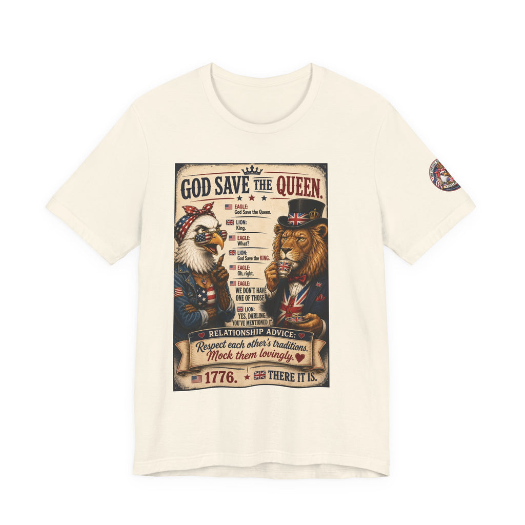 God Save the Queen — Vintage British Tribute Eagle & Lion Tee
