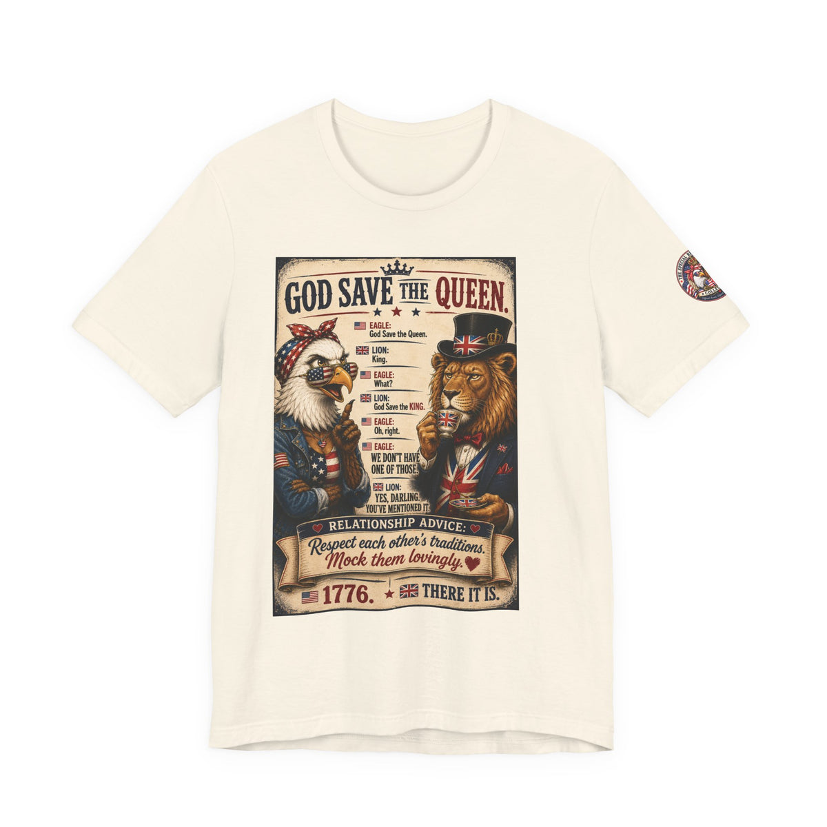 God Save the Queen — Vintage British Tribute Eagle & Lion Tee