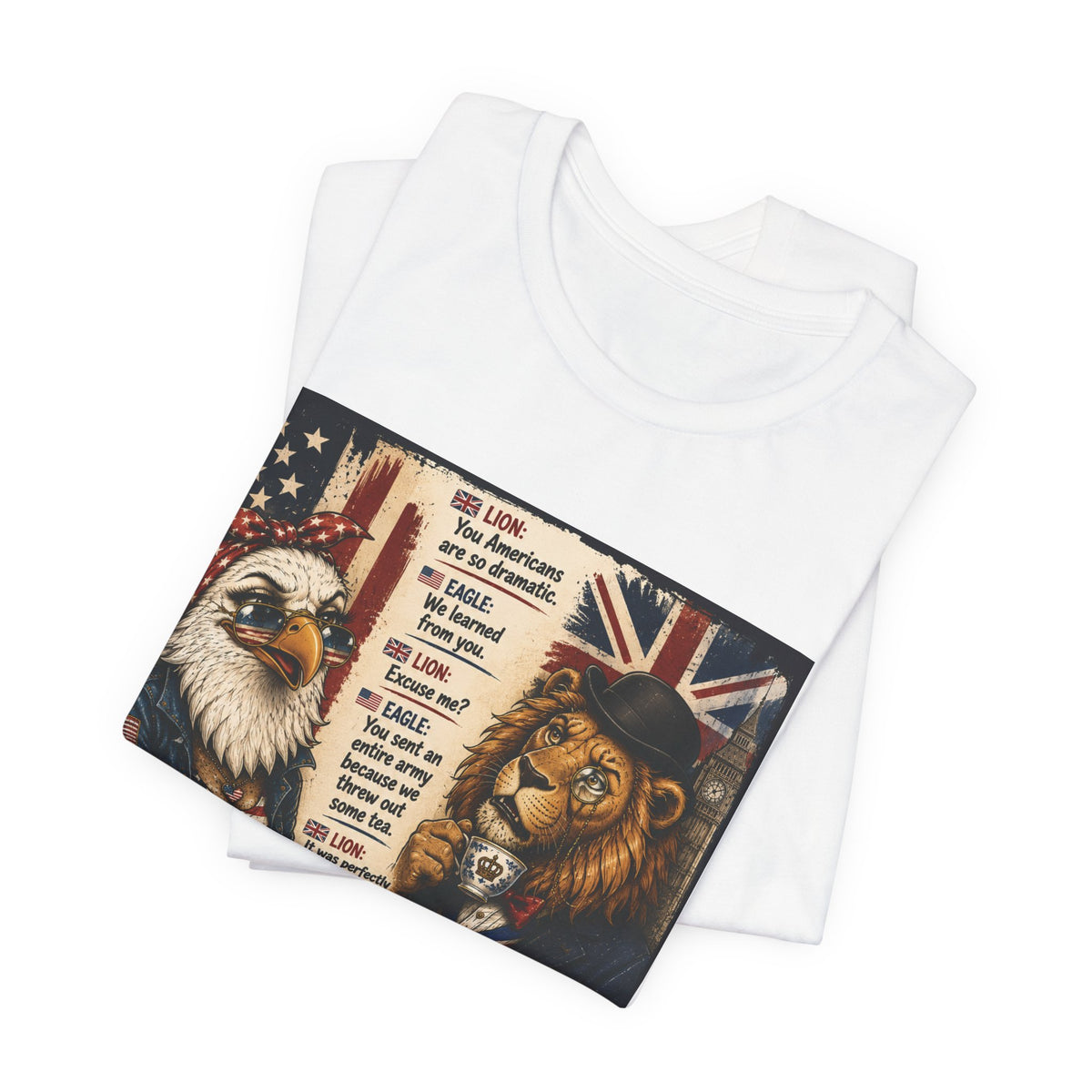 Relationship Advice — British & American Banter Eagle & Lion Tee
