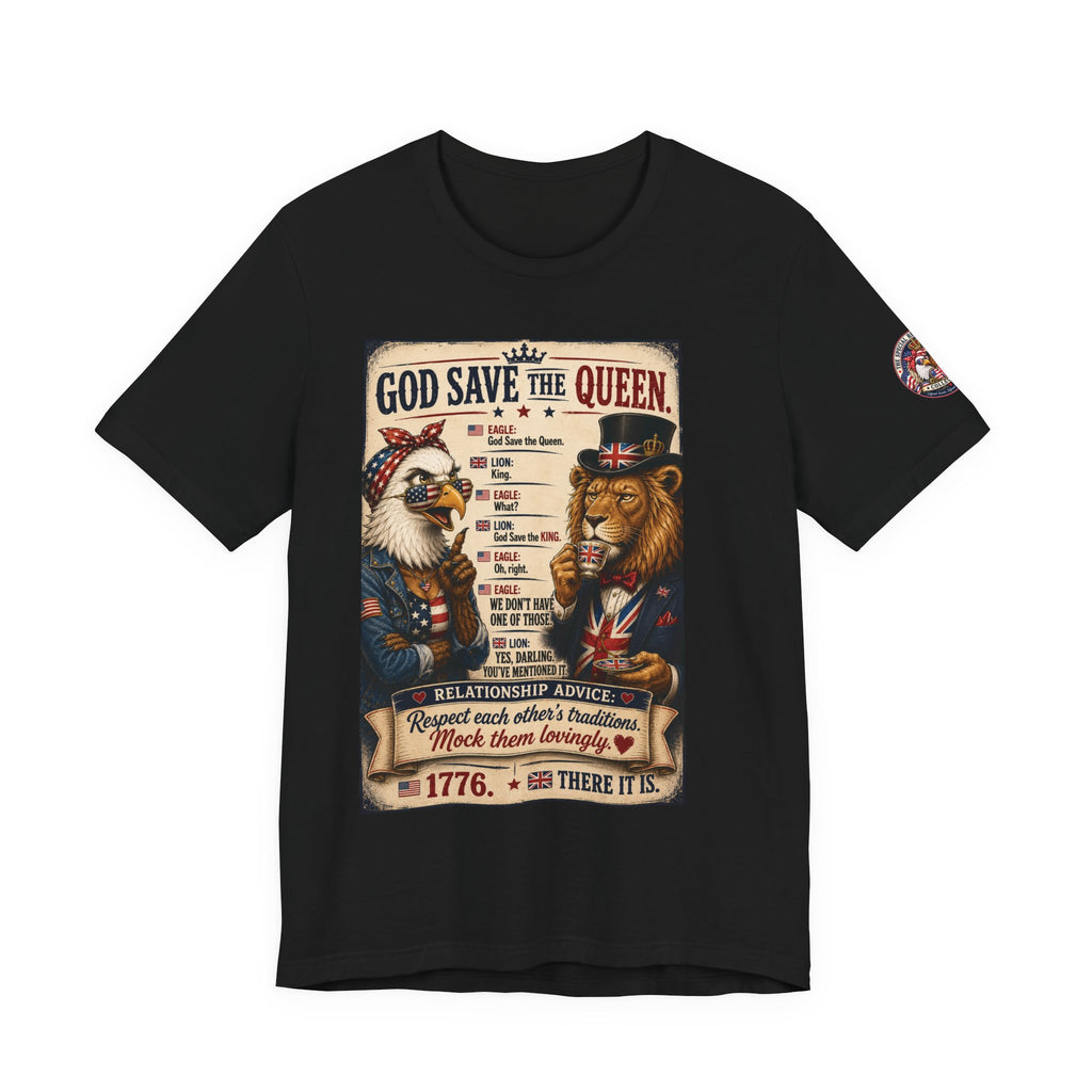 God Save the Queen — Vintage British Tribute Eagle & Lion Tee
