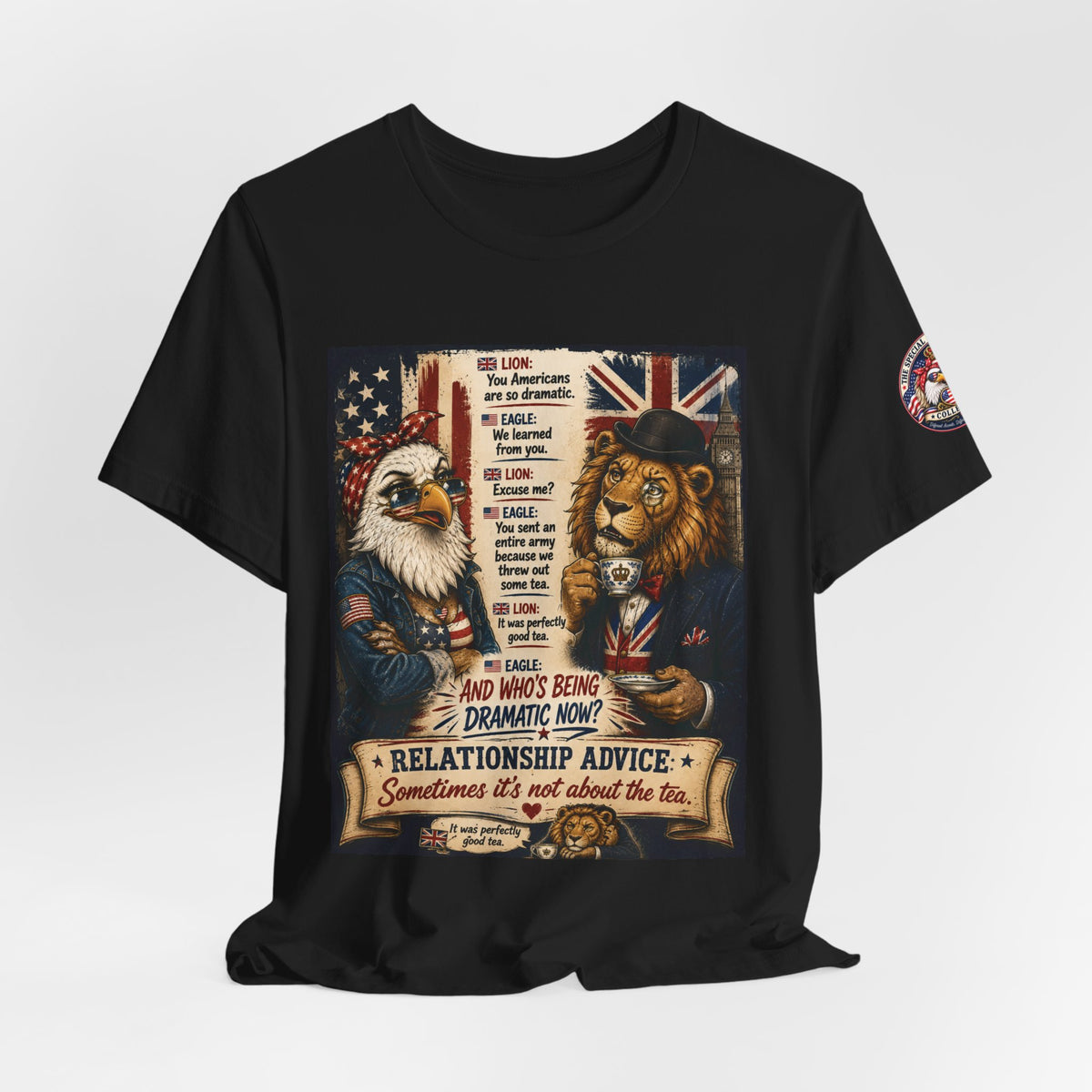 Relationship Advice — British & American Banter Eagle & Lion Tee