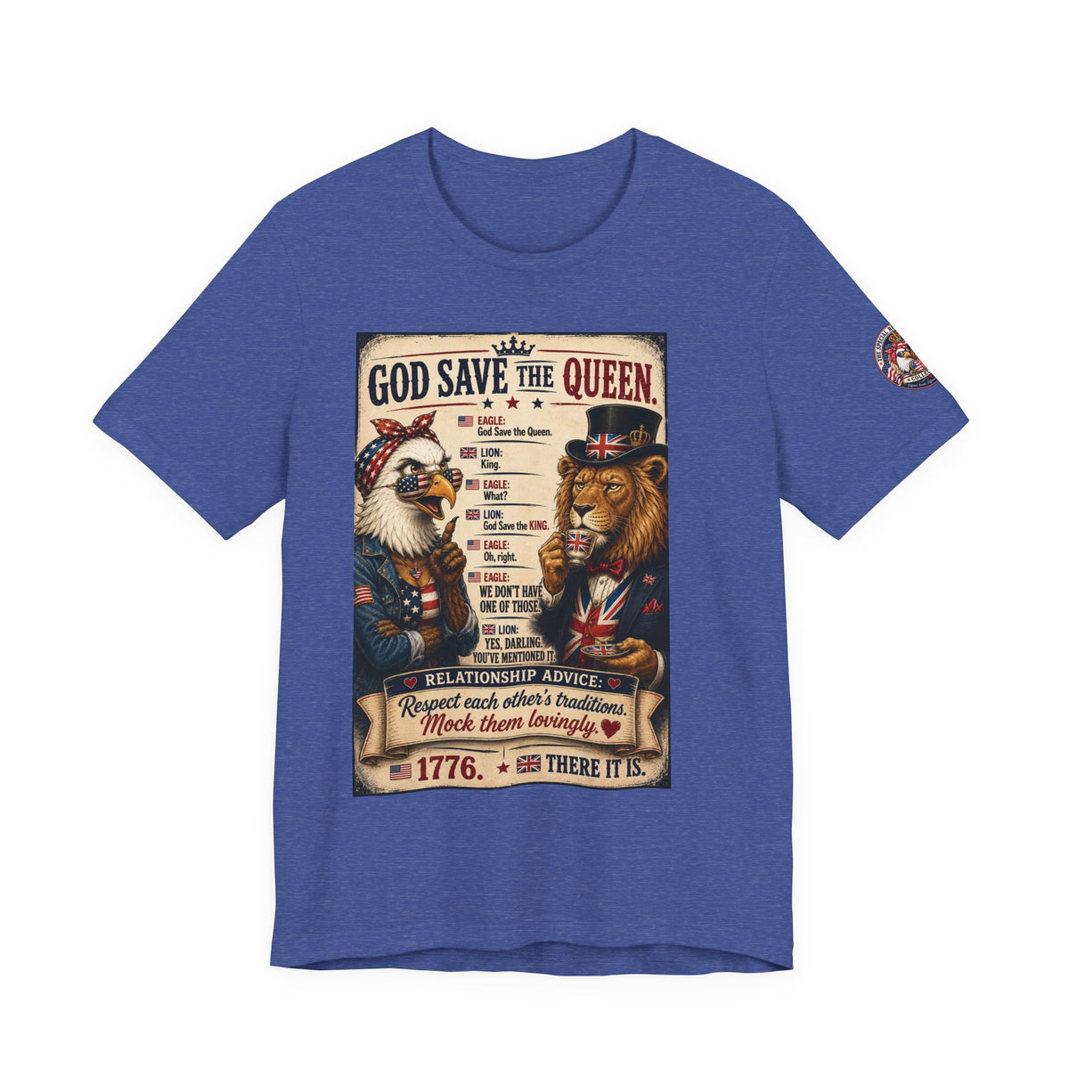 God Save the Queen — Vintage British Tribute Eagle & Lion Tee