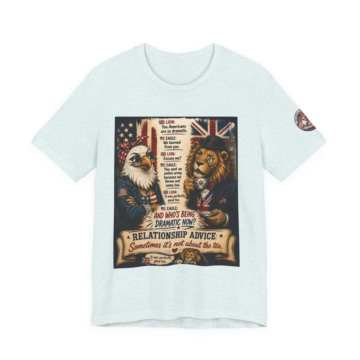 Relationship Advice — British & American Banter Eagle & Lion Tee