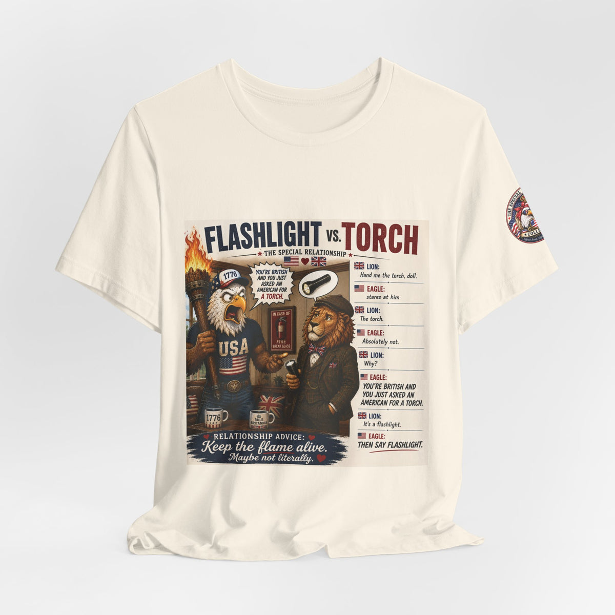 Pants vs. Trousers — British & American Banter Eagle & Lion Tee