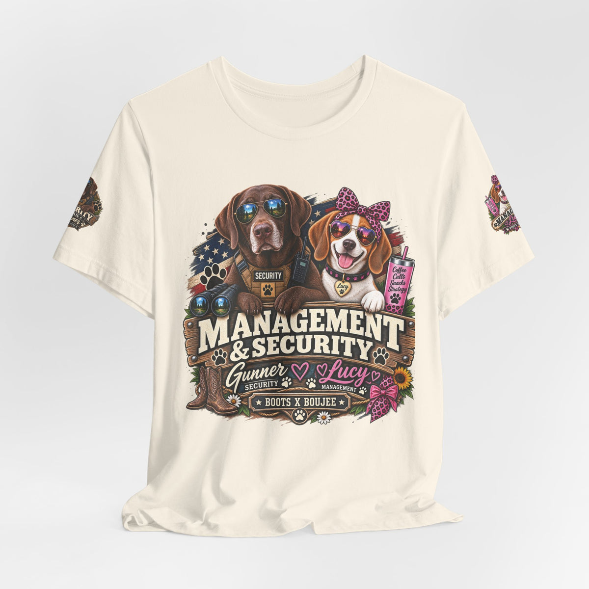 Management & Security — Gunner & Lucy Tee 🐾