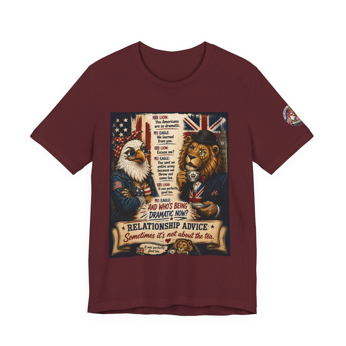 Relationship Advice — British & American Banter Eagle & Lion Tee