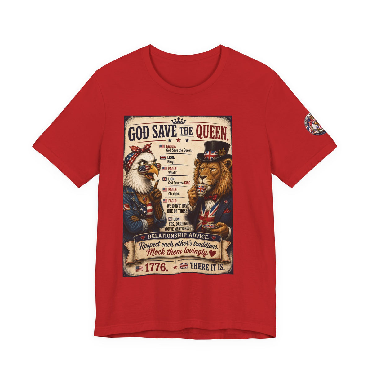 God Save the Queen — Vintage British Tribute Eagle & Lion Tee
