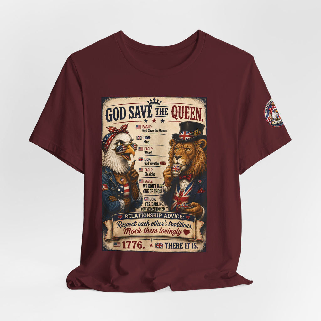 God Save the Queen — Vintage British Tribute Eagle & Lion Tee