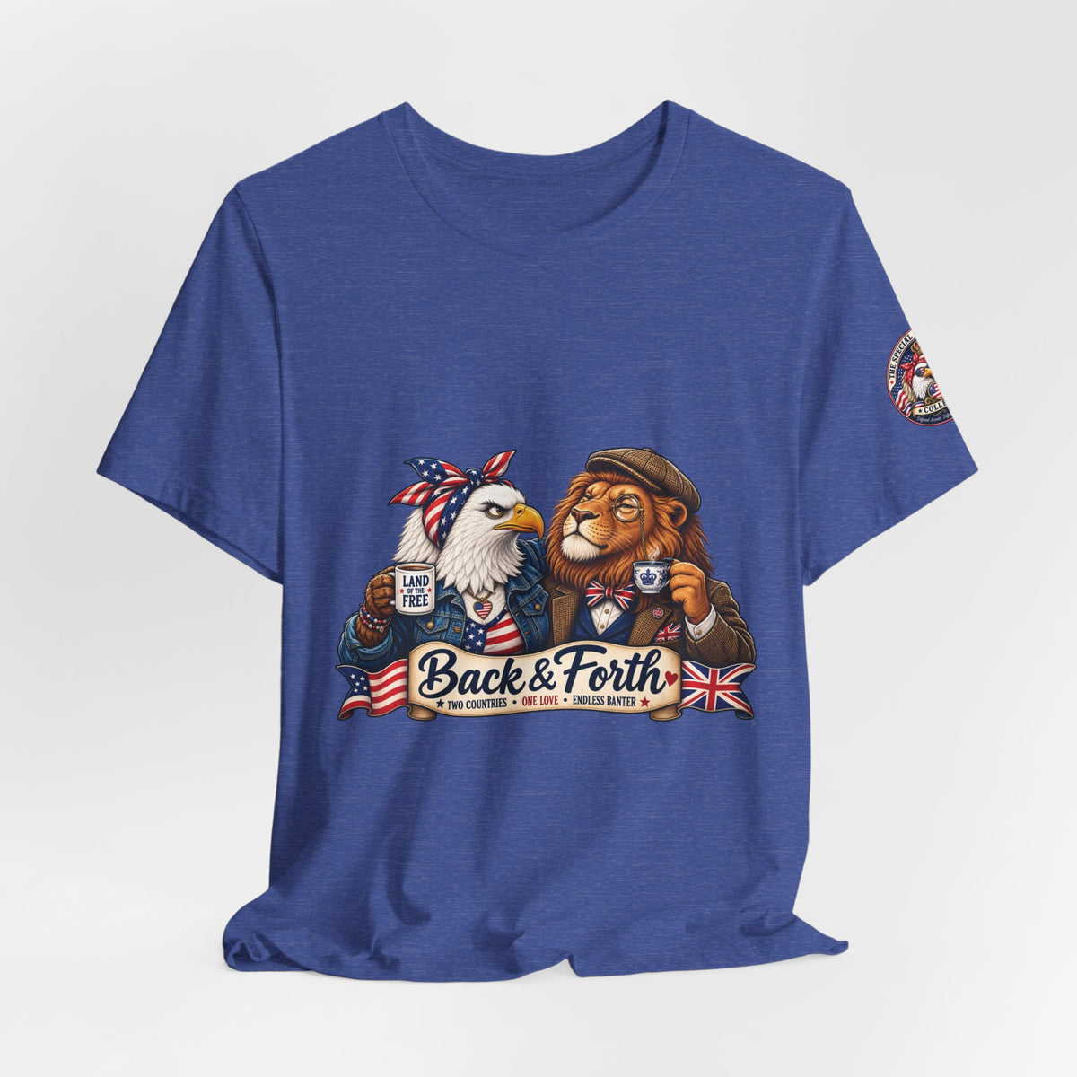 Back & Forth — British & American Banter Eagle & Lion Tee