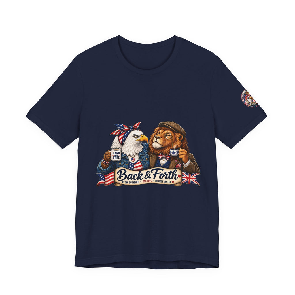 Back & Forth — British & American Banter Eagle & Lion Tee