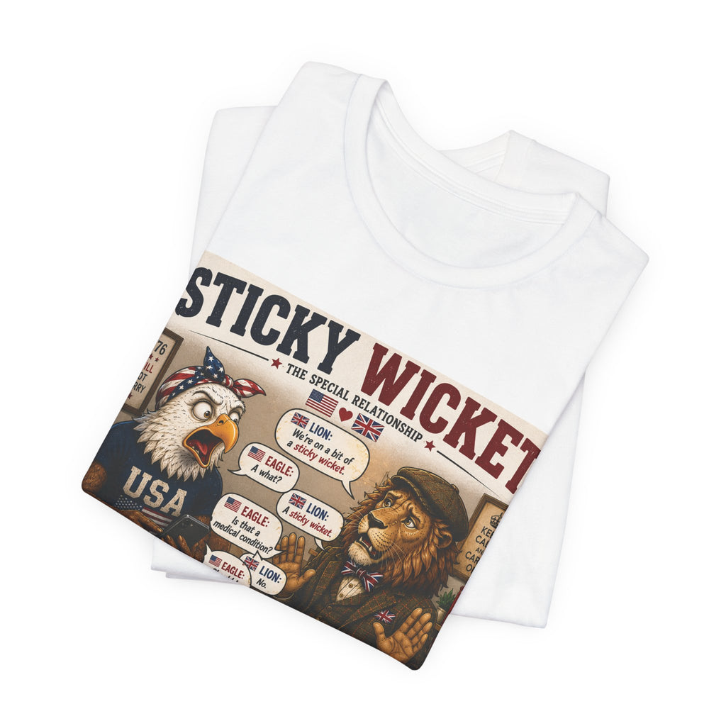 Sticky Wicket — British & American Banter Eagle & Lion Tee