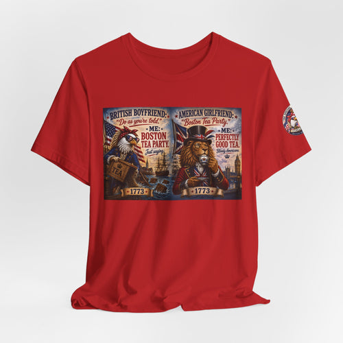 Boston Tea Party — British Boyfriend & American Girlfriend Eagle & Lion Tee