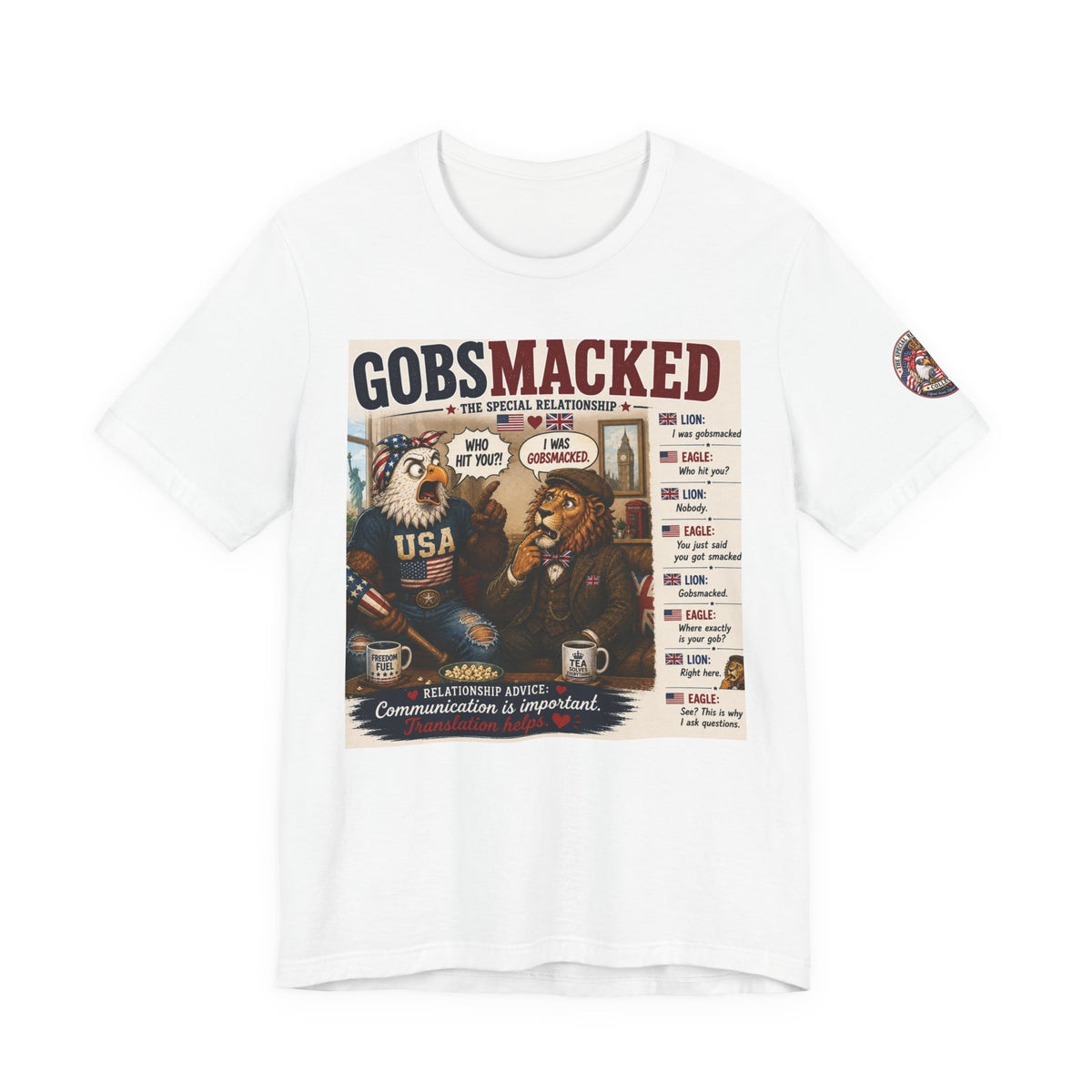 Gobsmacked — The Special Relationship Eagle & Lion Tee