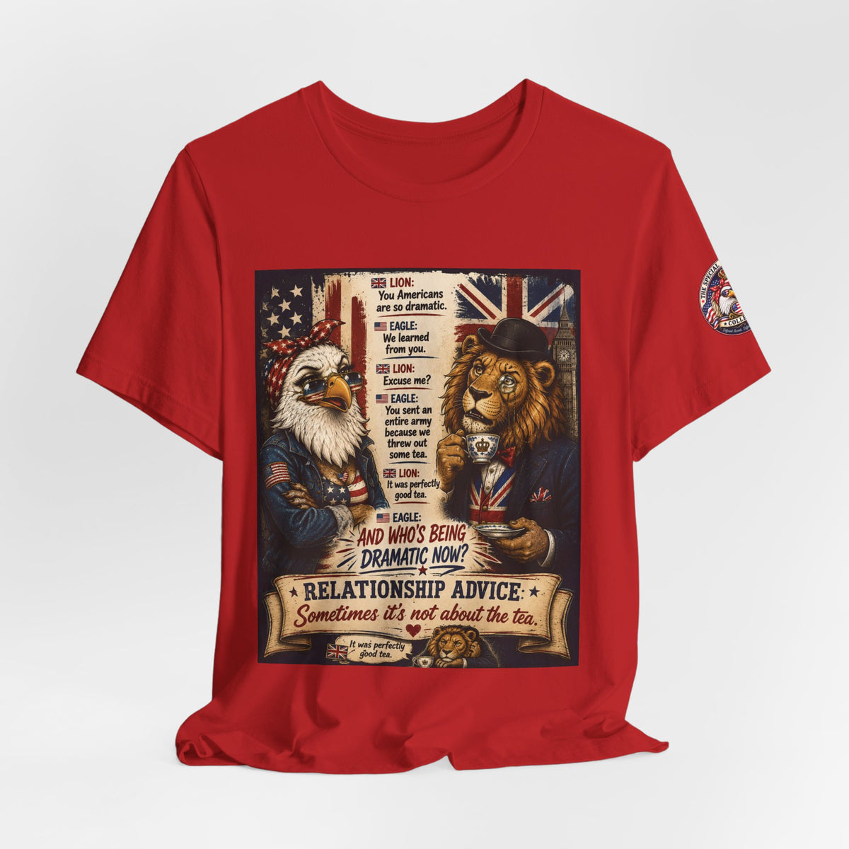 Relationship Advice — British & American Banter Eagle & Lion Tee