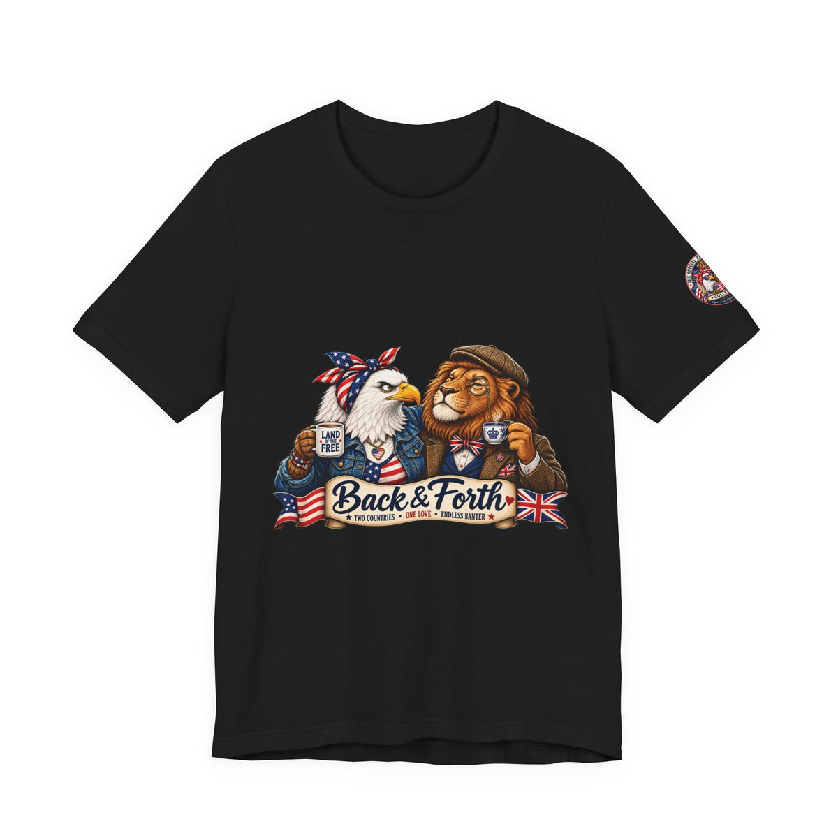 Back & Forth — British & American Banter Eagle & Lion Tee