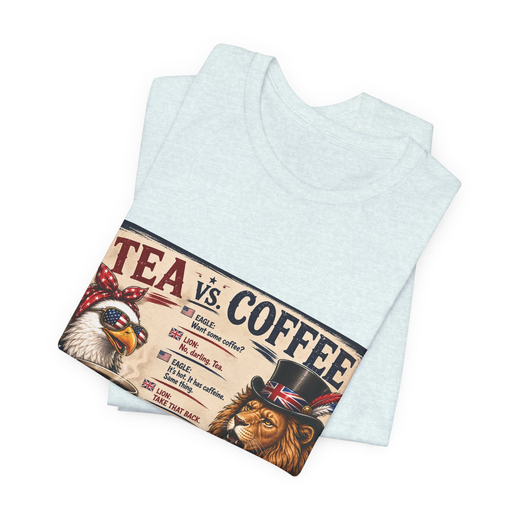Tea vs. Coffee — British & American Banter Eagle & Lion Tee