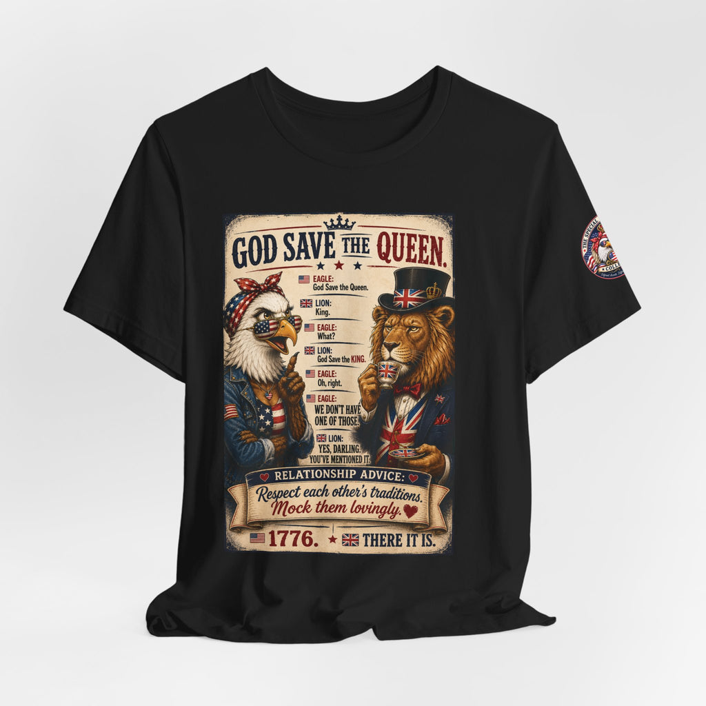 God Save the Queen — Vintage British Tribute Eagle & Lion Tee