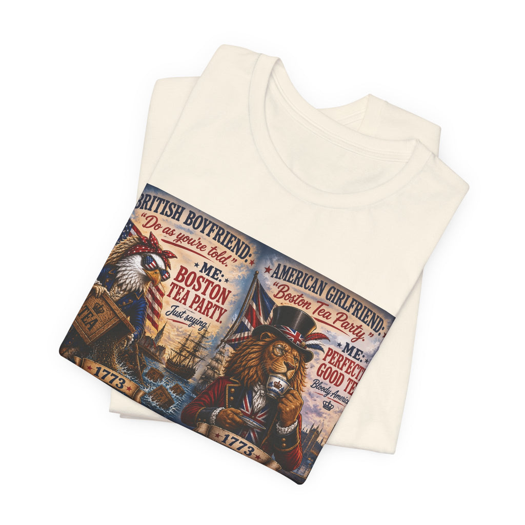Boston Tea Party — British Boyfriend & American Girlfriend Eagle & Lion Tee