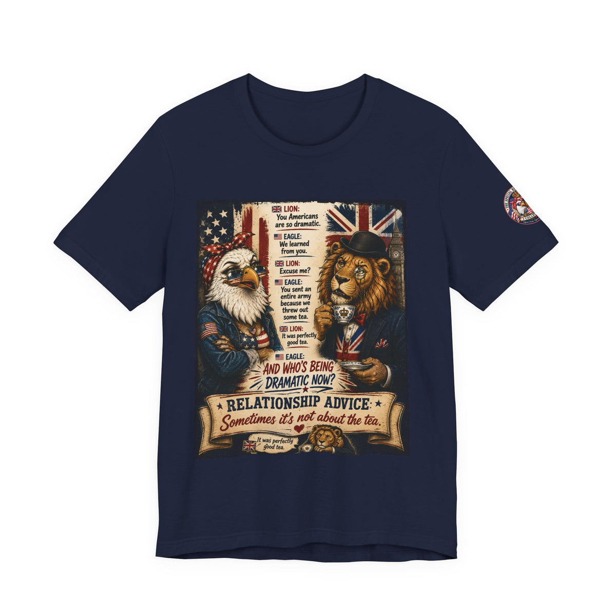 Relationship Advice — British & American Banter Eagle & Lion Tee