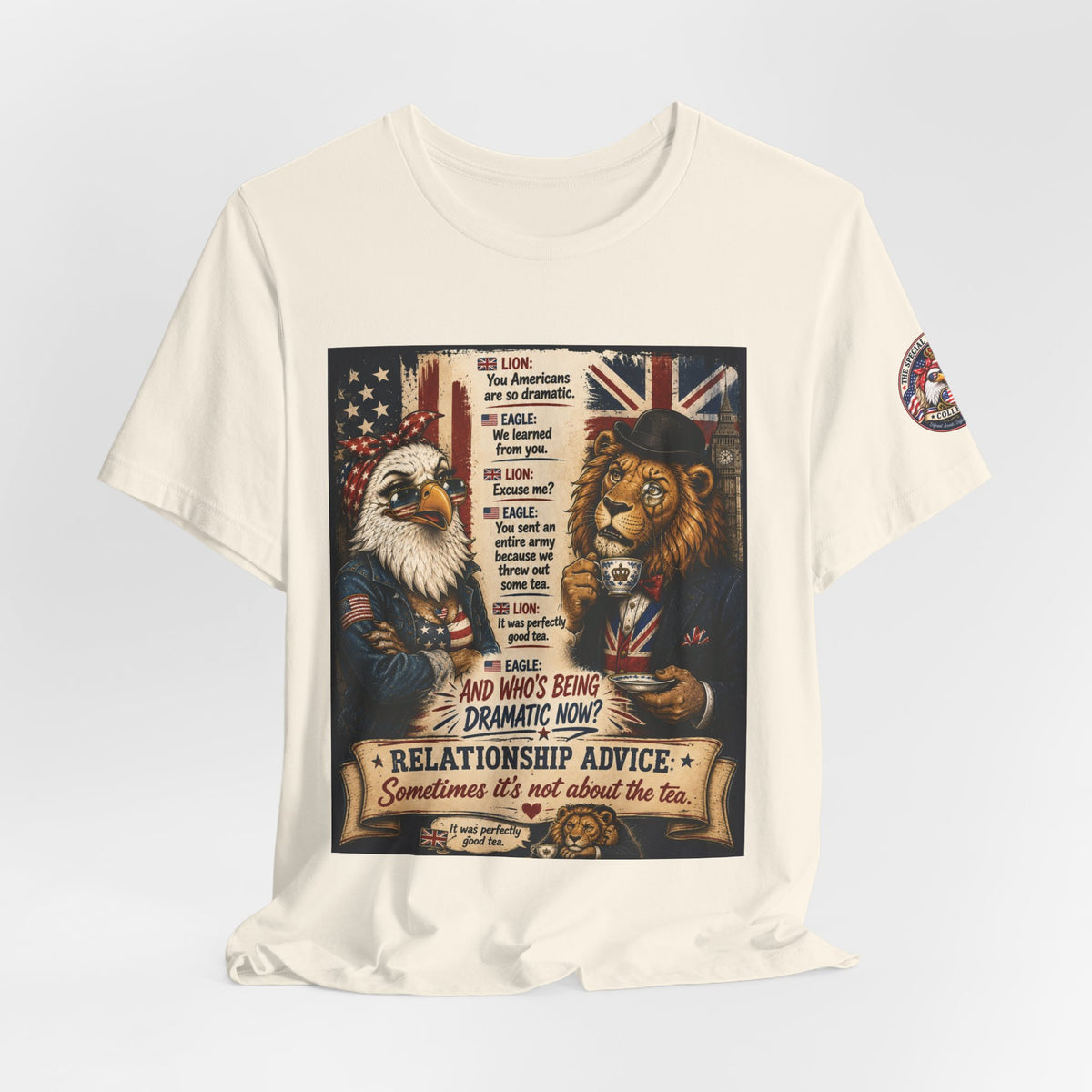 Relationship Advice — British & American Banter Eagle & Lion Tee