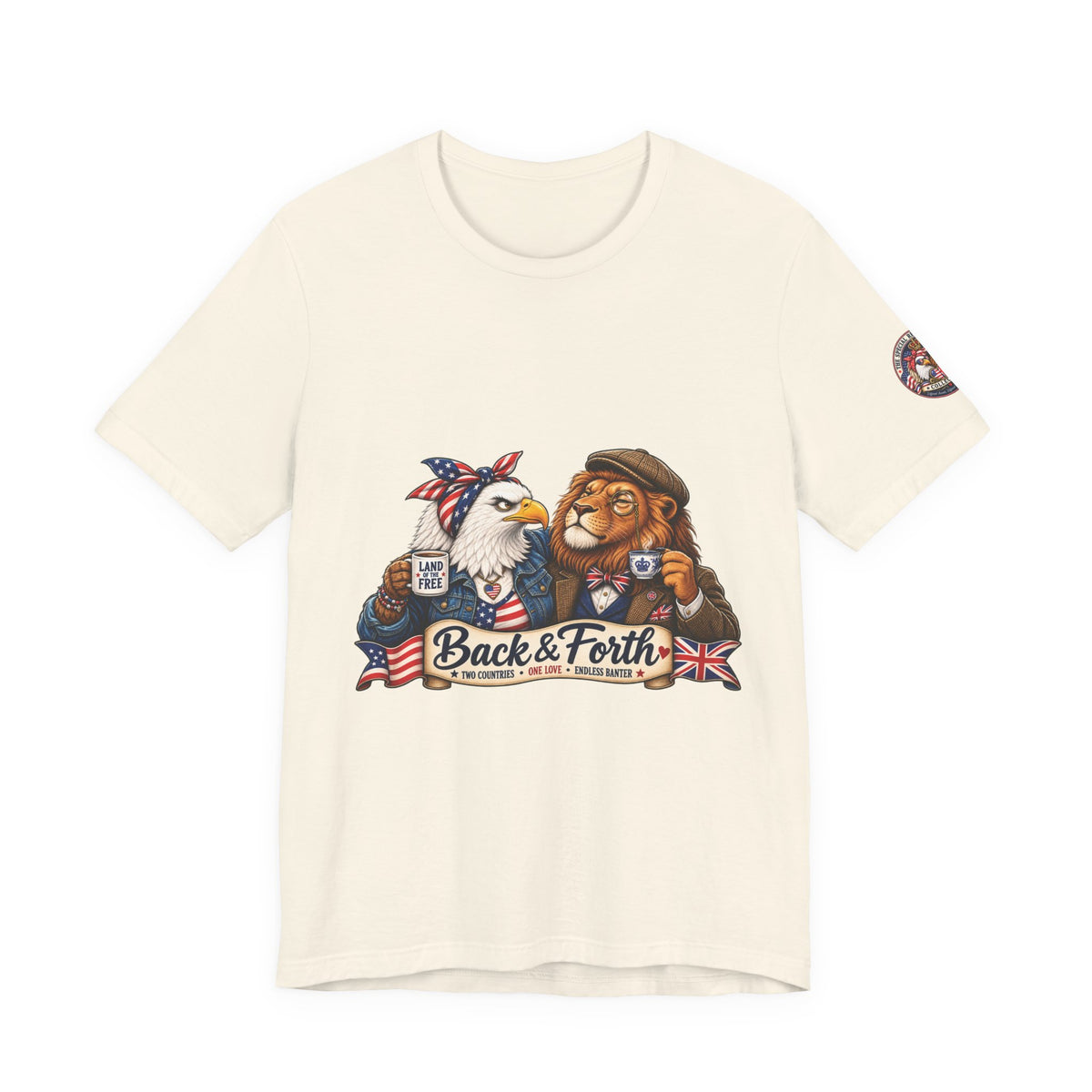 Back & Forth — British & American Banter Eagle & Lion Tee