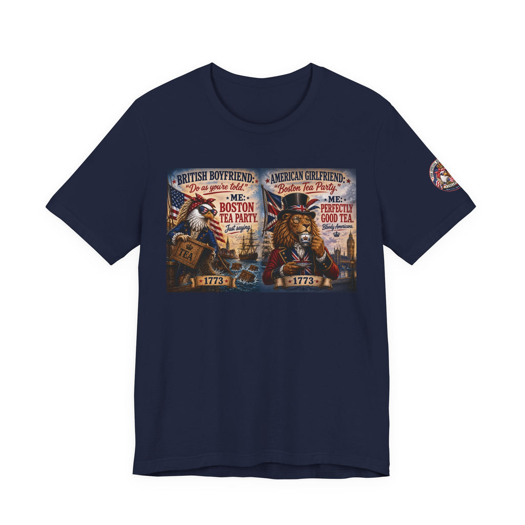 Boston Tea Party — British Boyfriend & American Girlfriend Eagle & Lion Tee