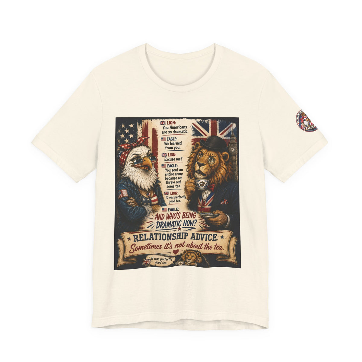 Relationship Advice — British & American Banter Eagle & Lion Tee