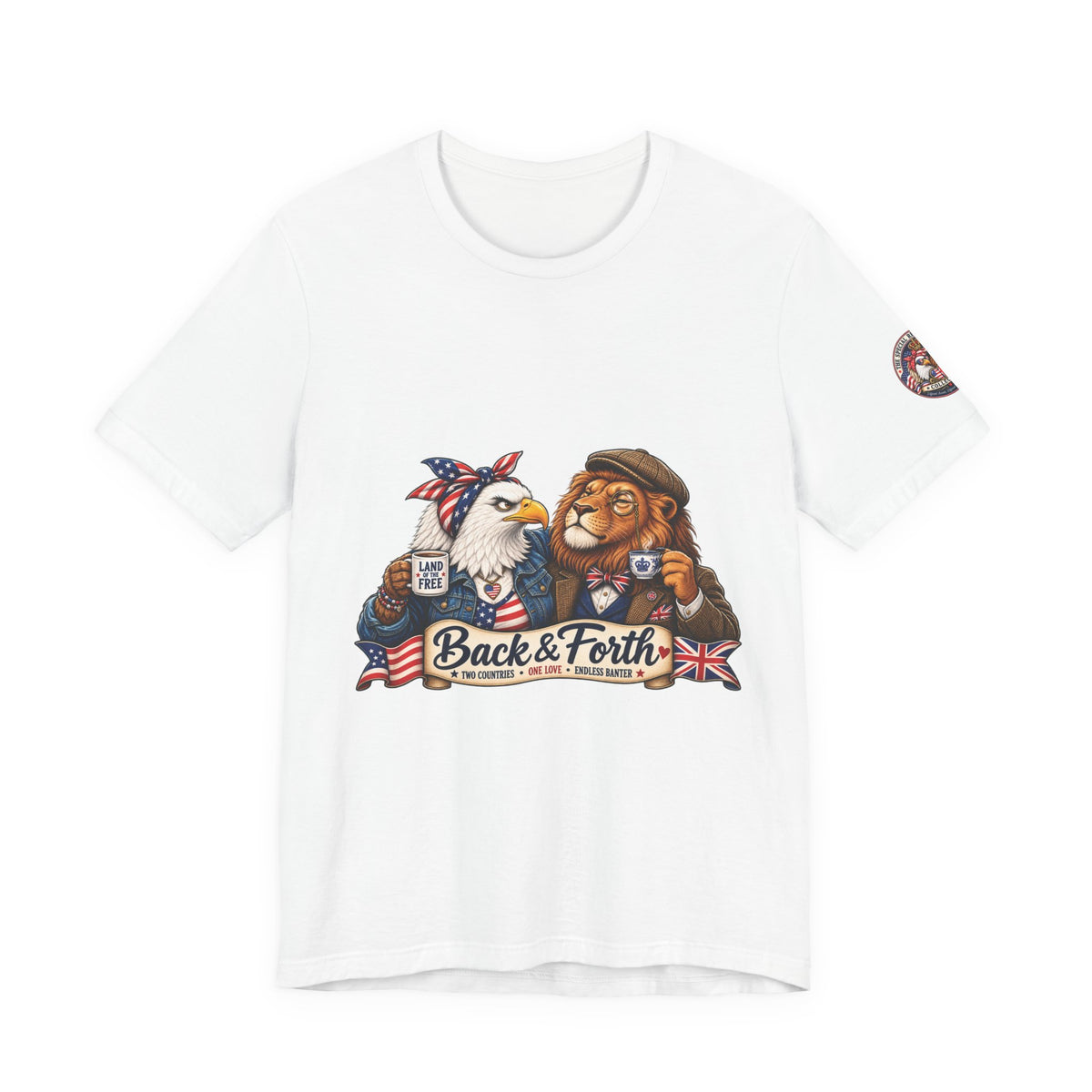 Back & Forth — British & American Banter Eagle & Lion Tee