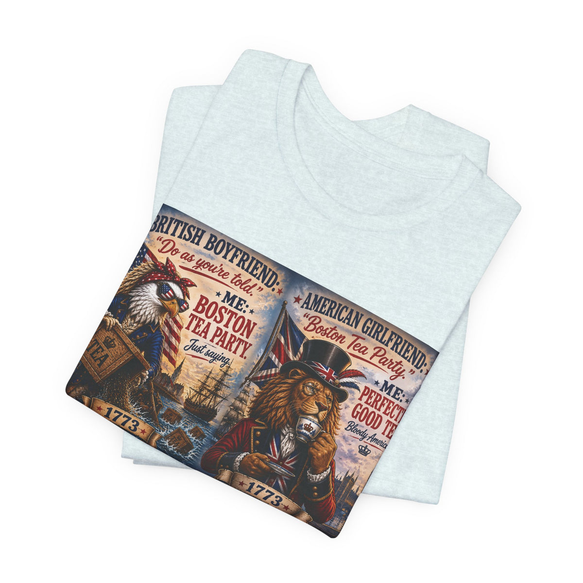 Boston Tea Party — British Boyfriend & American Girlfriend Eagle & Lion Tee