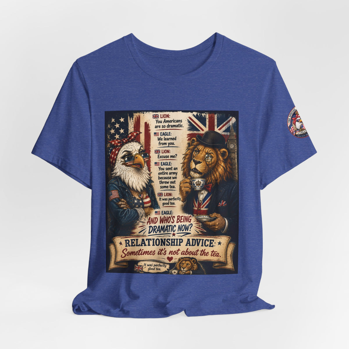 Relationship Advice — British & American Banter Eagle & Lion Tee