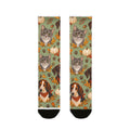 Harvest Paws — Sage Green Dog & Cat Fall Crew Socks