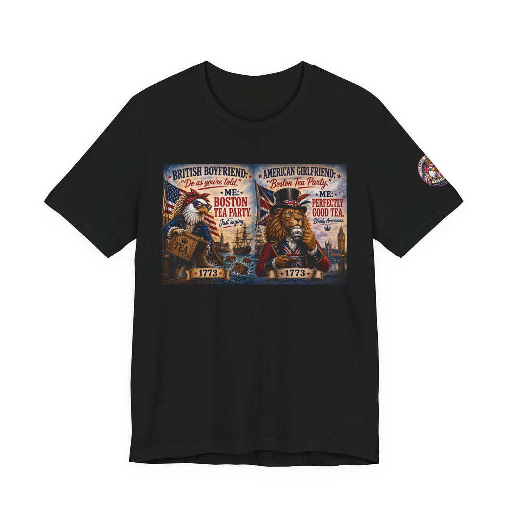 Boston Tea Party — British Boyfriend & American Girlfriend Eagle & Lion Tee