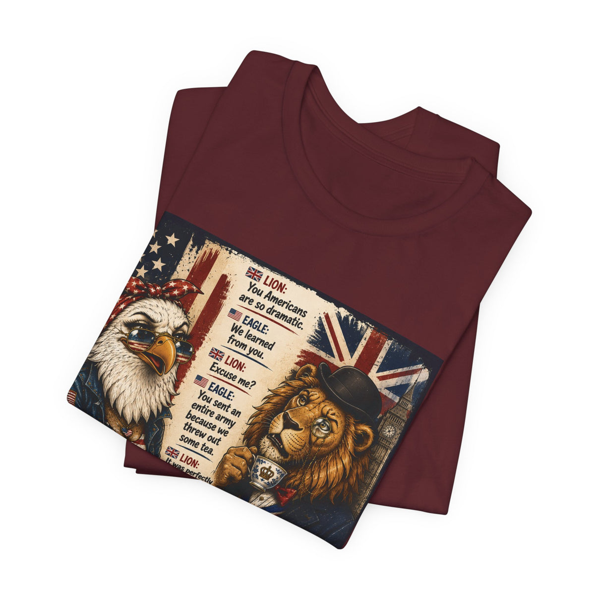 Relationship Advice — British & American Banter Eagle & Lion Tee