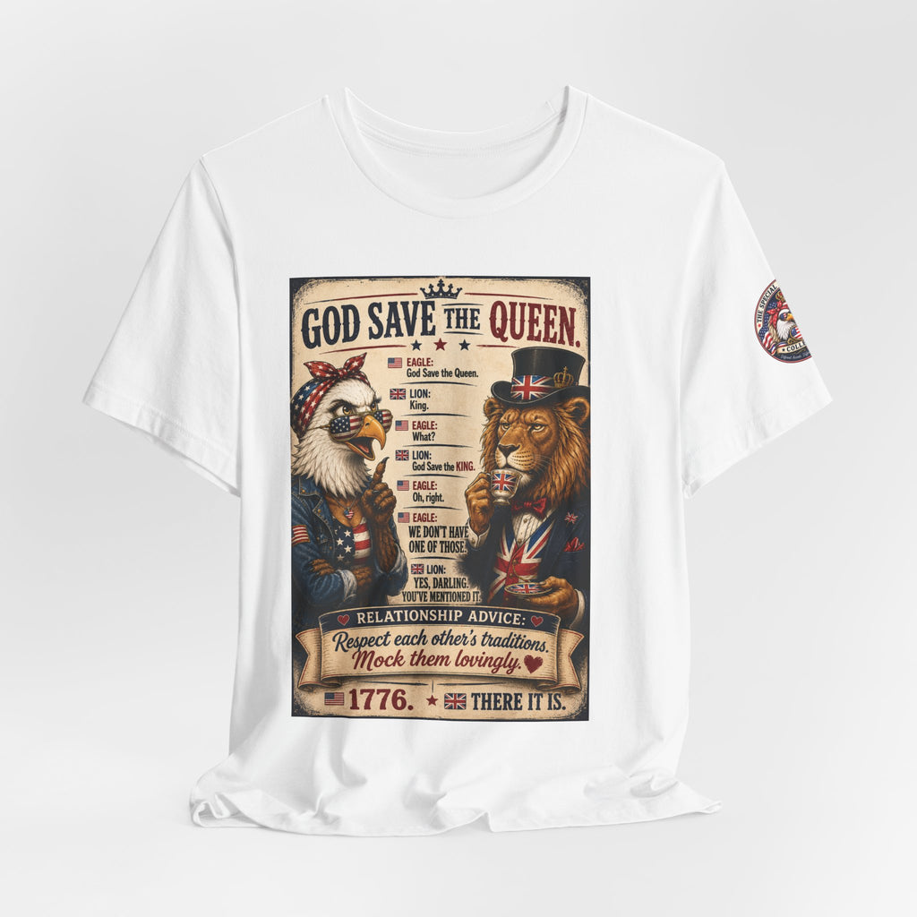 God Save the Queen — Vintage British Tribute Eagle & Lion Tee