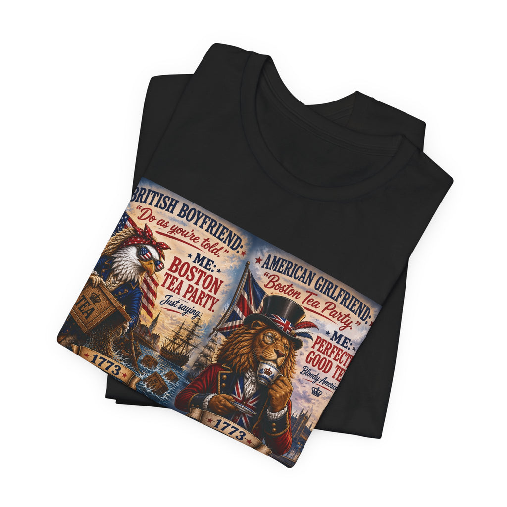 Boston Tea Party — British Boyfriend & American Girlfriend Eagle & Lion Tee