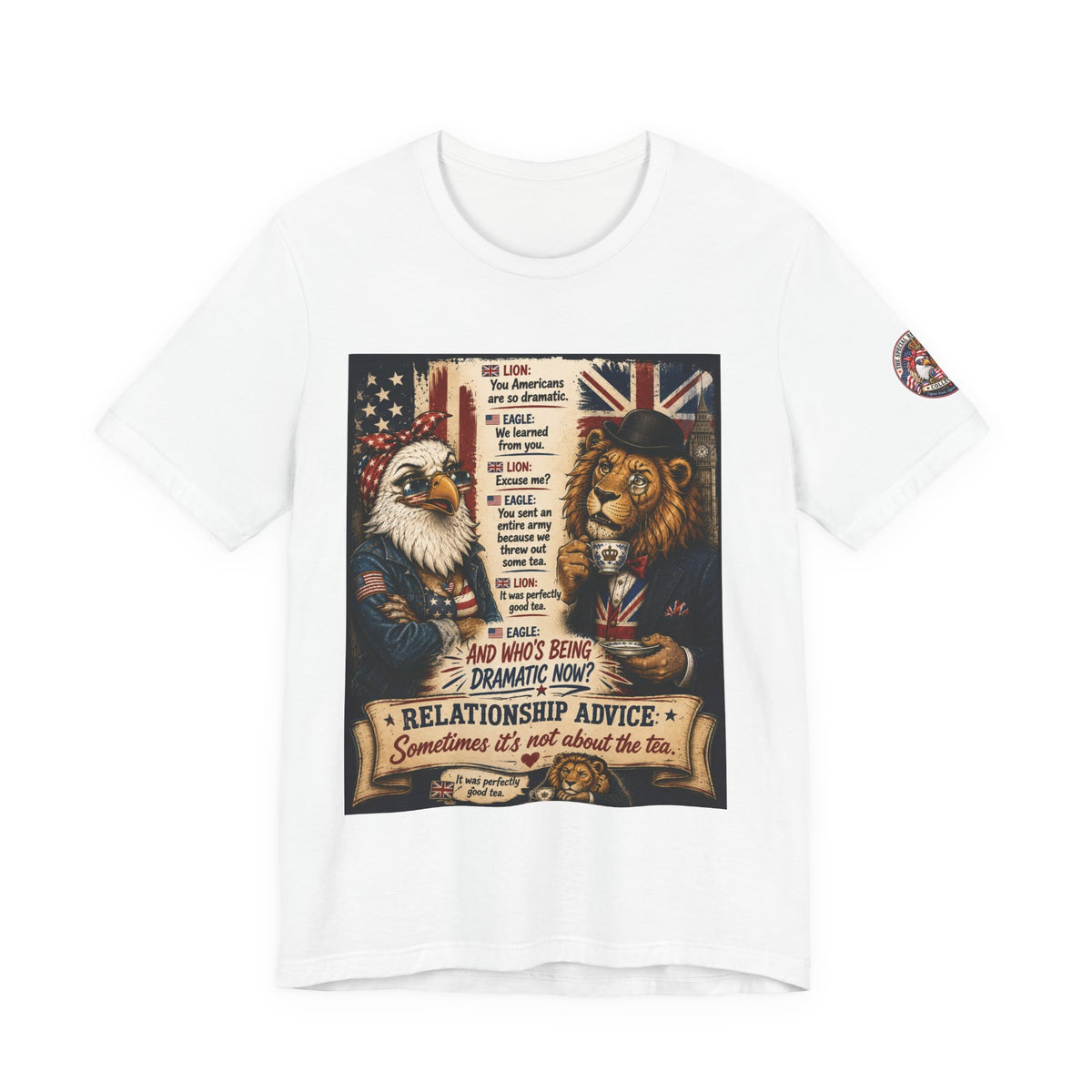Relationship Advice — British & American Banter Eagle & Lion Tee
